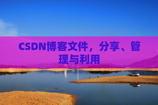 CSDN博客文件，分享、管理与利用